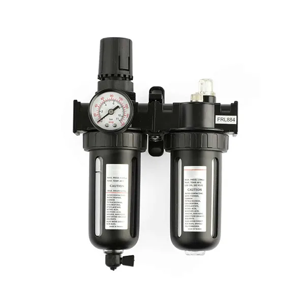 Air Filter + Regulator Lubricator Set 1/2" With Gauge